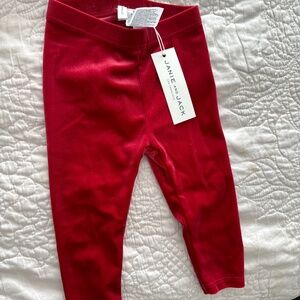 red velvet leggings